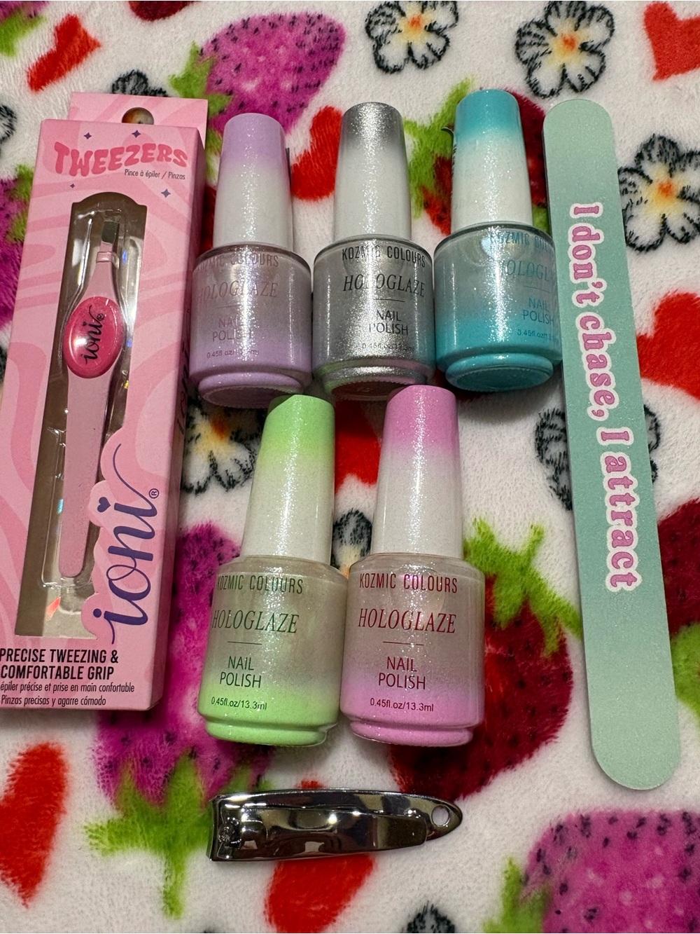 Kozmic Colours Hologlaze Pastel Ombre Nail Polish Set